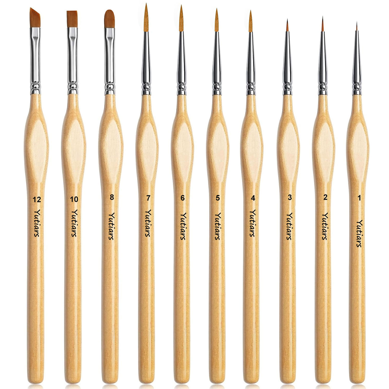 Model Kit Paint Set - 10pcs Precision Paint Brush Set for