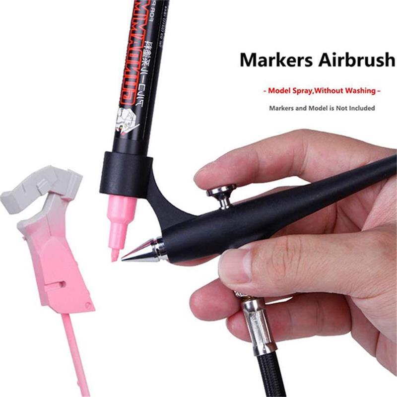 Model Kit Paint Set - Small Airbrush For Lightweight Marker Pen