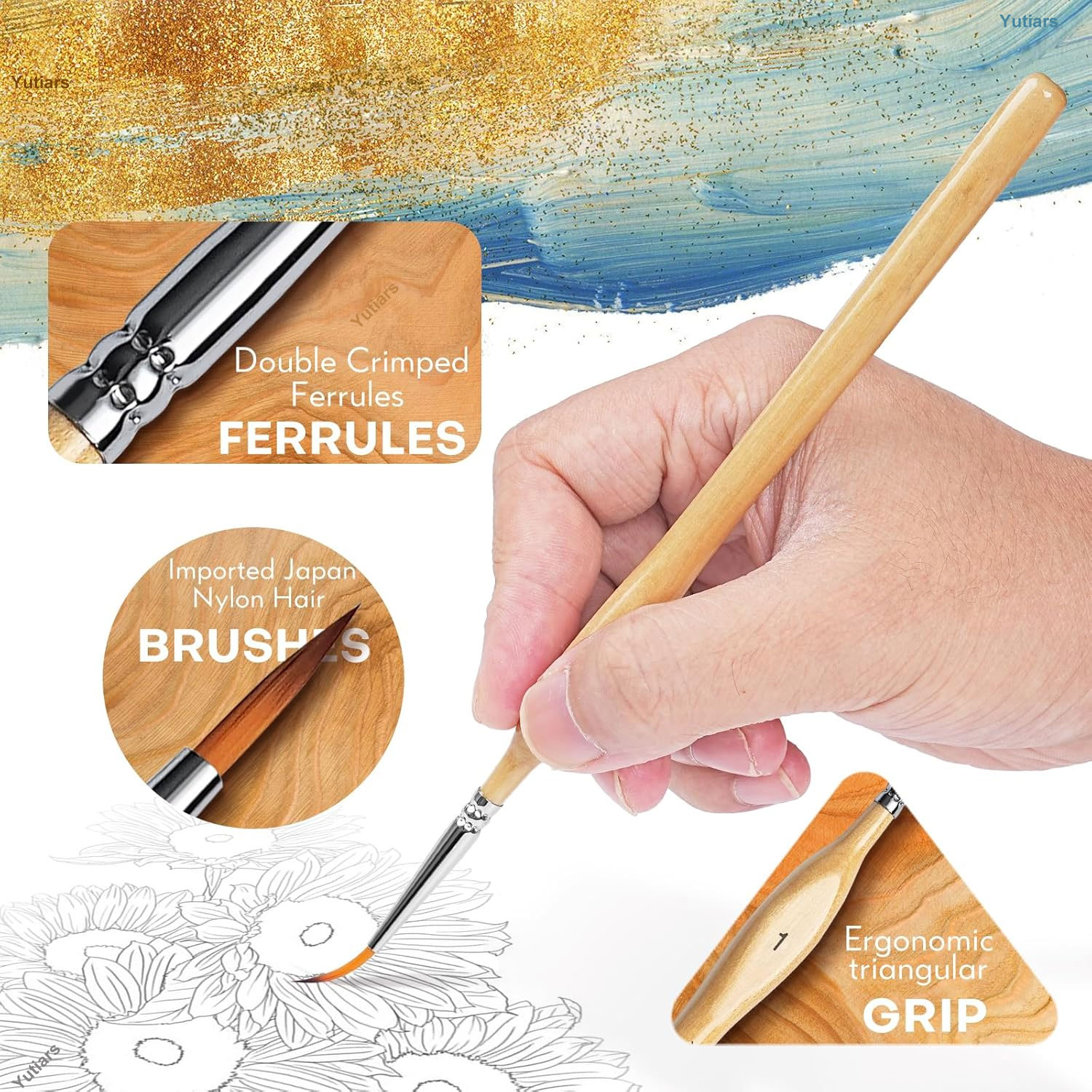 10pcs Precision Paint Brush Se - Model Kit Paint Set review and price