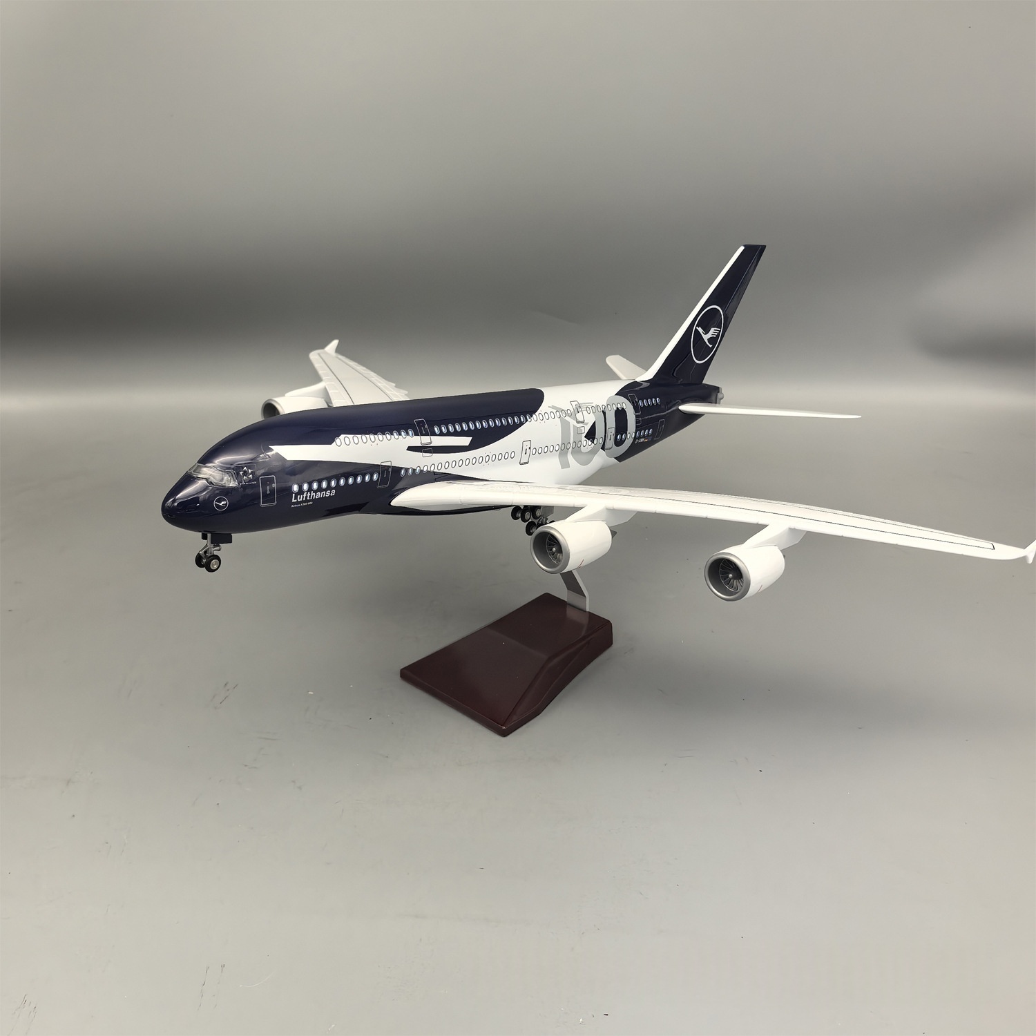 New 45cm Lufthansa A380 100 Ye - Model Kit Planes review and price
