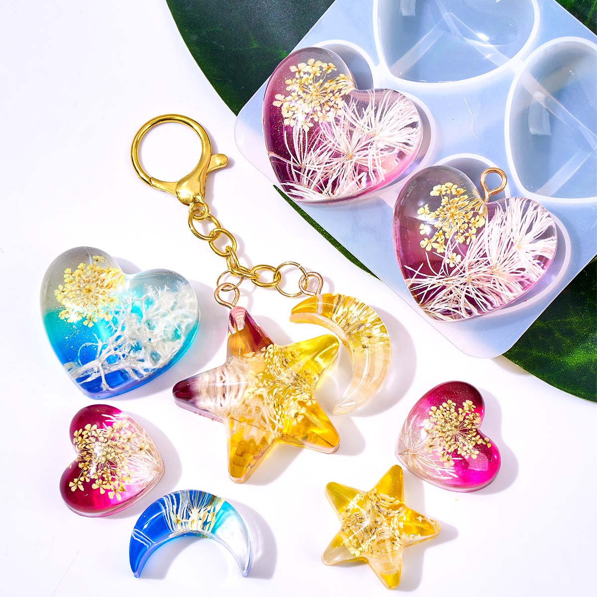 Heart Star Moon Pendant Silico - Model Kit Resin review and price