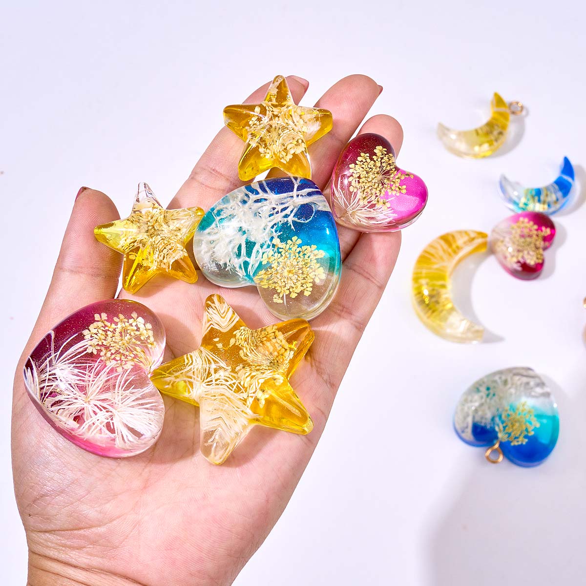 Heart Star Moon Pendant Silico - Model Kit Resin review and price