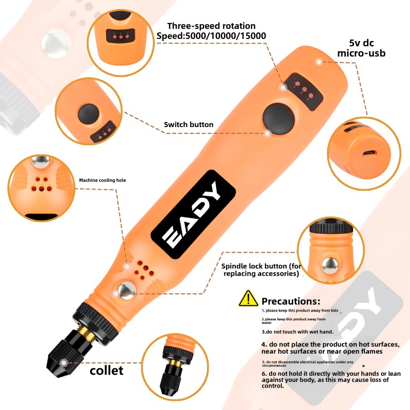 USB Cordless Rotary Tool Kit – - Model Kit Tool review and price