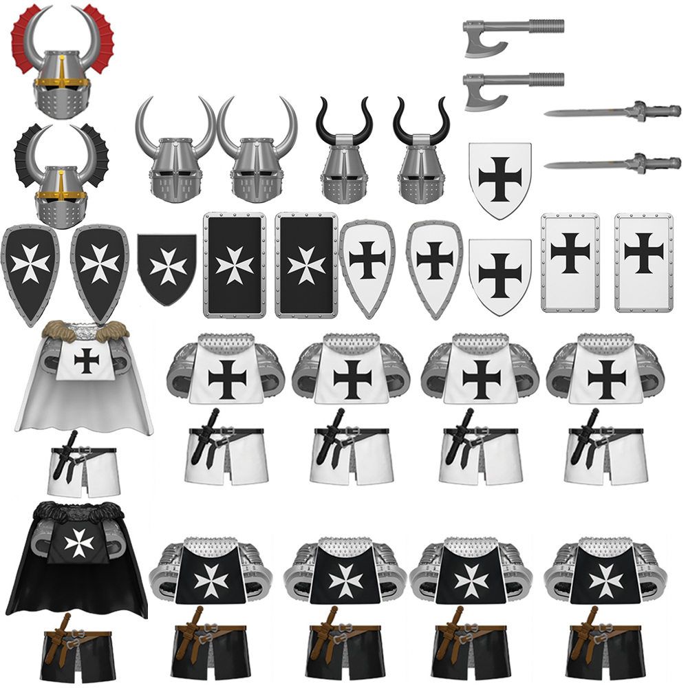 MOC Medieval Military War Knig - Model Kit Knight review and price