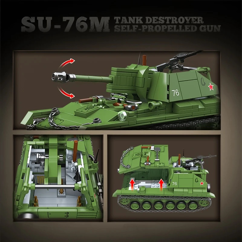 The Soviet SU-76M Tank Destroy - Model Kit Destroyer review and price