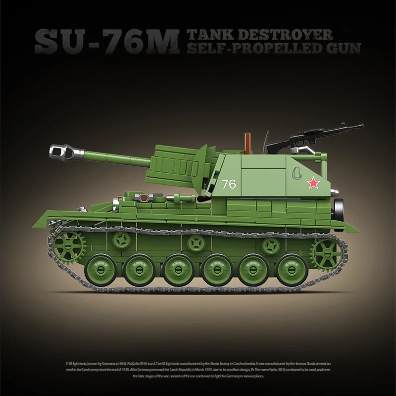 The Soviet SU-76M Tank Destroy - Model Kit Destroyer review and price